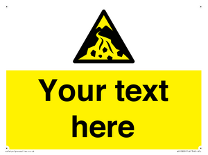 Custom Warning: Debris flow zone